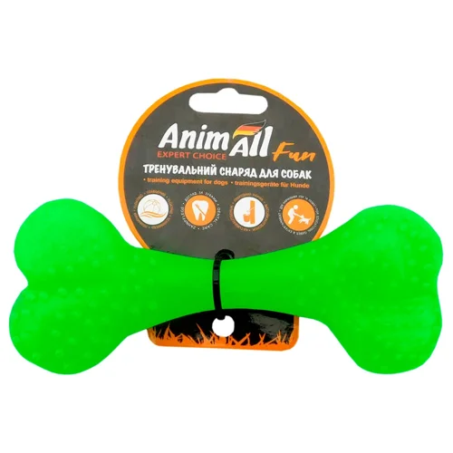 Іграшка AnimAll Fun Кістка зелена 15см