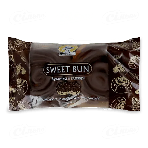 Булочка Рома в глазурі зі смаком молочного шоколаду 160г