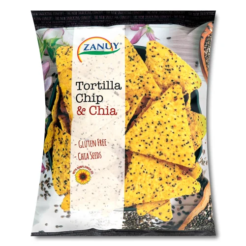 Снеки Zanuy Тортилья Чіп&Чіа кукурудзяні 130г