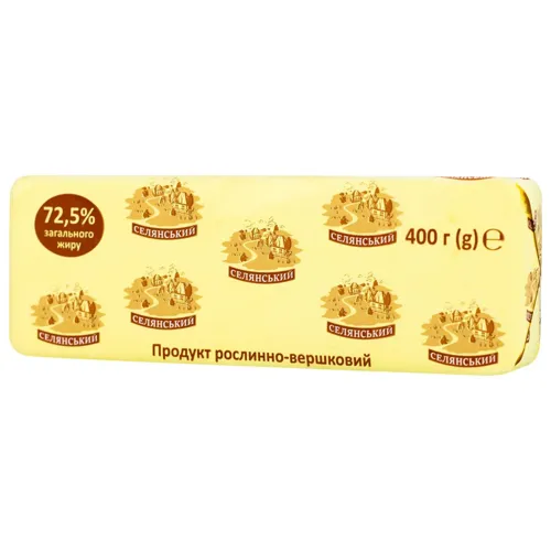 Продукт рослинно-вершковий Селянський 72,5% 400г