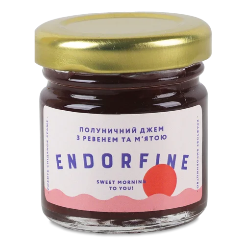 Джем Полуничний З Ревенем Та М'ятою Endorfine, С/б 44г