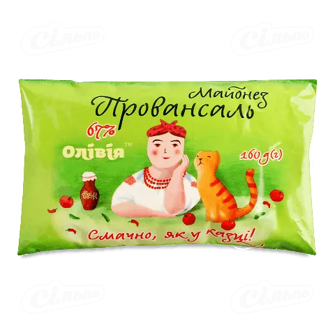 Майонез Олівія Провансаль 67% ф/п, 160г