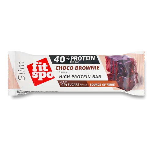 Протеїновий Батончик FitSpo Slim Шоколадний Брауні, 40г