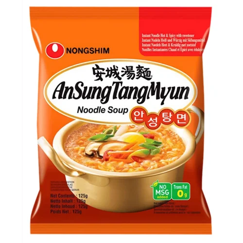 Локшина Nongshim AnSungTangMyun з грибами та водоростями швидкого приготування 125г