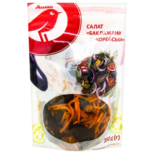 Салат Auchan баклажани по-корейськи 350г