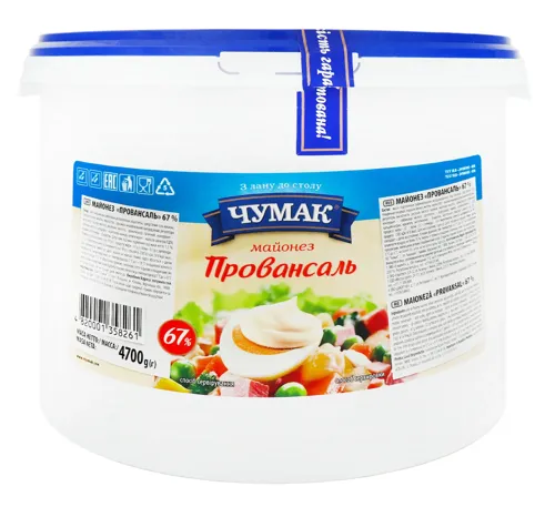 Майонез 67% Провансаль Чумак відро 4.7кг