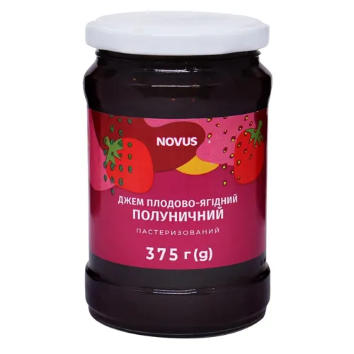 Джем Novus Полуниця 375г