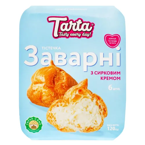 Тістечко Tarta Заварні з сирковим кремом 120г