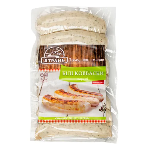 Ковбаски Ятрань білі варені перший сорт