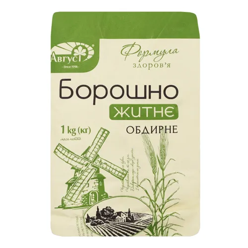 Борошно житнє обдирне Август м/у 1кг