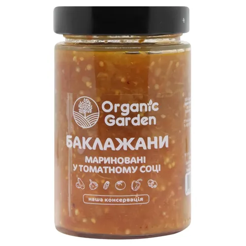 Баклажани Organic Garden мариновані у томатному соусі 370г
