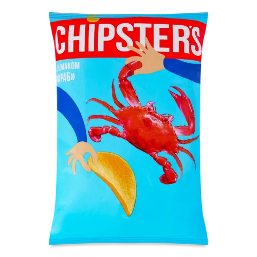 Чипси Картопляні Краб Chipster's, м/у, 100г