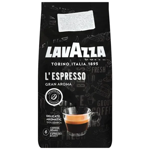 Кава Lavazza Gran Aroma L`Espresso смажена в зернах 1кг