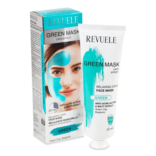 Маска для Обличчя Зелена Cryo-Effect Revuele, 80мл