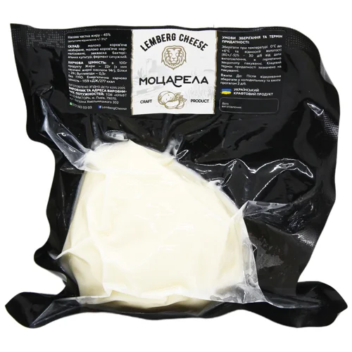 Сир Lemberg Cheese Моцарела 45% ваговий