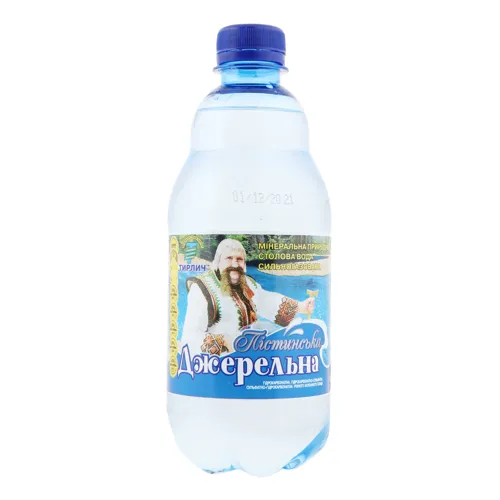 Вода мінеральна "Пістинська Джерельна" сильногазована, 0,5л