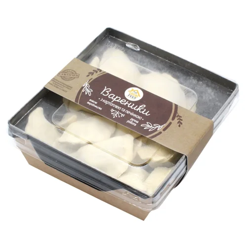 Вареники The Local Food з картоплею та печінкою замороженi 400г