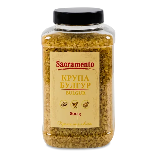 Крупа Пшенична Булгур В/ґ Sacramento, П/пл, 800г