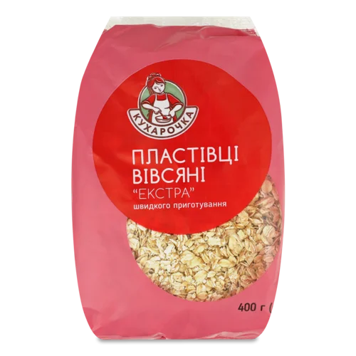 Пластівці Вівса Вищого Ґатунку, 400 Г