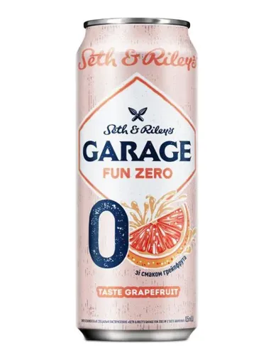 Пиво спеціальне пастеризоване Grapefruit Fun Zero №0 Seth&Riley's Garage, 0.5л 0.5%
