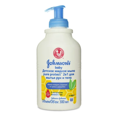Дитяче Рідке Мило 2в1 Pure Protect Johnson's Baby, 300мл