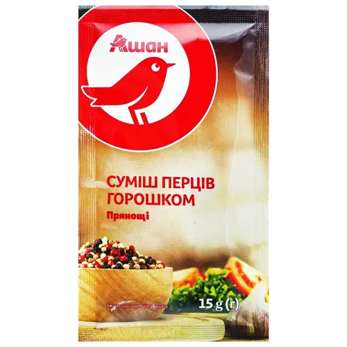 Суміш перців Ашан горошком 15г