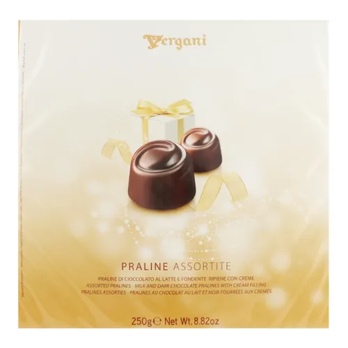 Набір цукерок з начинками глазурованих шоколадом Praline Assortite Vergani 250г