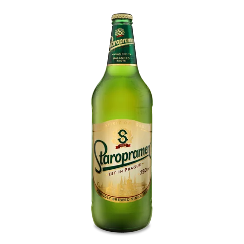Пиво Світле Пастеризоване Staropramen, 4.2% в/ґ, 0.75л