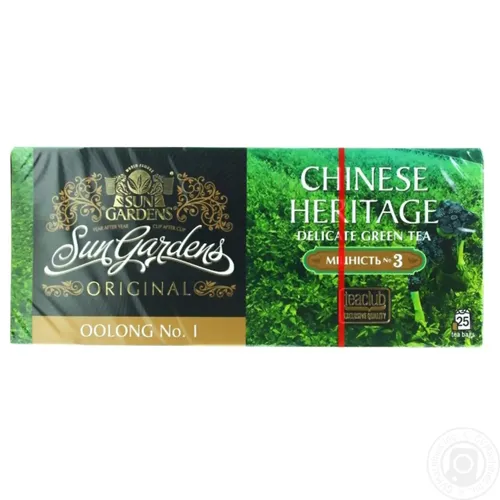 Чай Sun Gardens Chinese heritage зелений байховий 25*1,5г