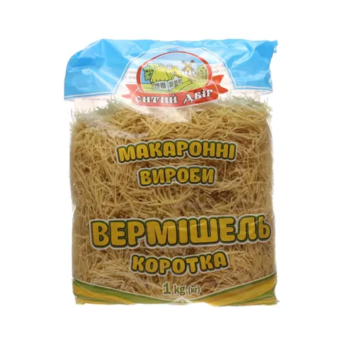 Вироби макаронні Вермішель коротка Ситий двір м/у 1кг