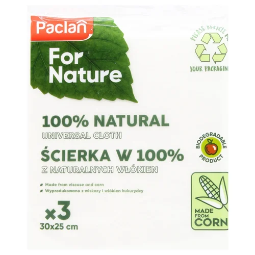 Ганчірка Paclan натуральна 3шт