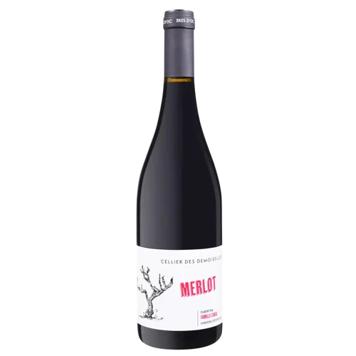 Вино Cellier Des Demoiselles Merlot Pays Doc червоне сухе 15% 0,75л