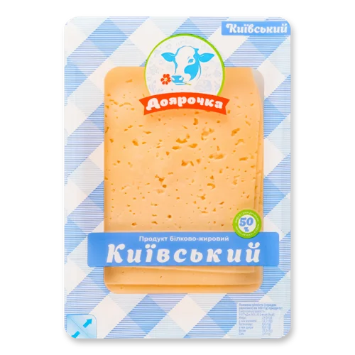 Продукт Білково-Жировий 50% Київський Доярочка, Лоток, 0.15 кг