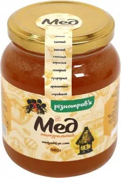 Мед натуральний Мед Поділля з разнотрав'я 480г