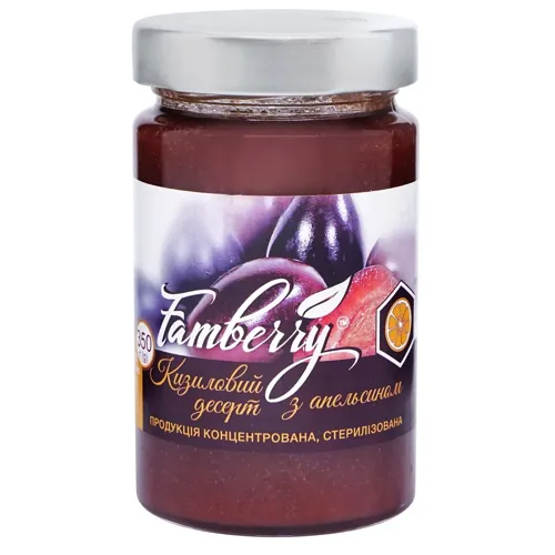 Десерт Famberry кизиловий з апельсином 350г