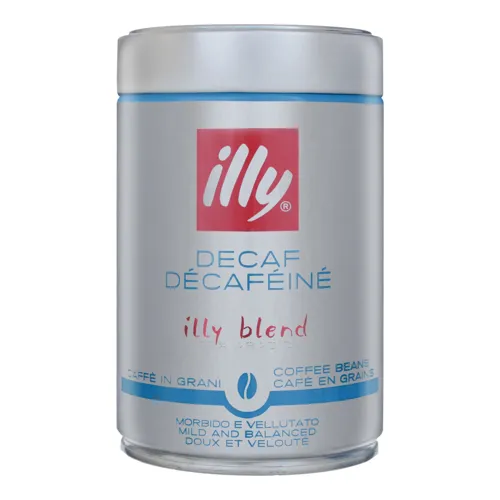 Кава натуральна смажена в зернах без кофеїну Illy з/б 250г
