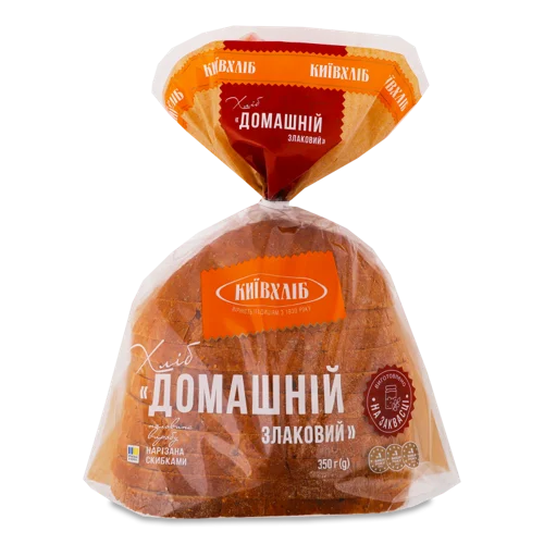 Хліб Половинка В Нарізці Домашній Злаковий Київхліб, м/у 350г
