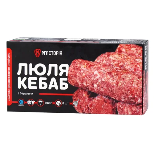 Люля-кебаб з баранини М'ясторія заморожений 500г