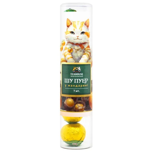 Чай чорний Teahouse Шу Пуер в мандарині 7шт