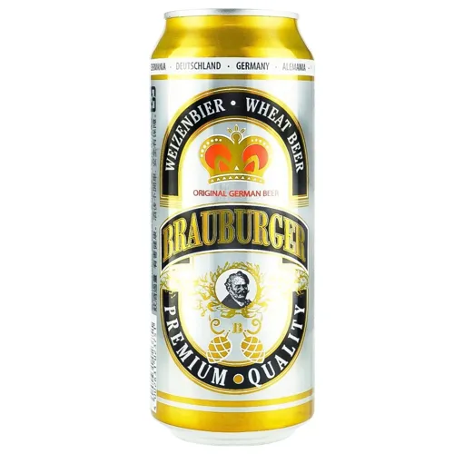 Пиво Brauburger Weizen світле нефільтроване 4,9% 0,5л