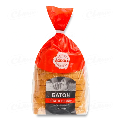 Батон Agrola Панський нарізаний, 220г