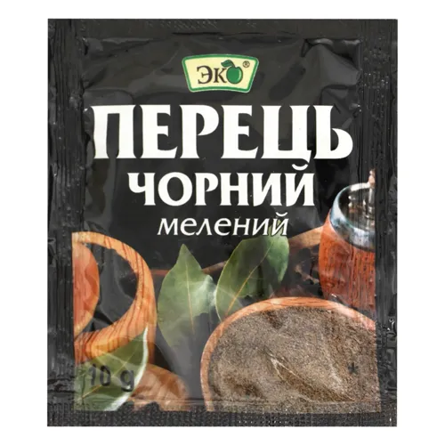 Перець чорний мелений Еко 10г