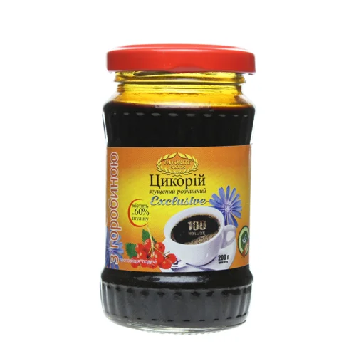 Цикорій Згущений Розчинний З Горобиною, ТМ 'FAVORITE FOODS', с/б 200 г