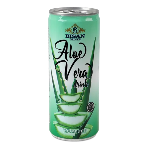 Напій Безалкогольний Соковий Негазований Aloe Vera Bisan Drinks, Залізна Банка 250мл