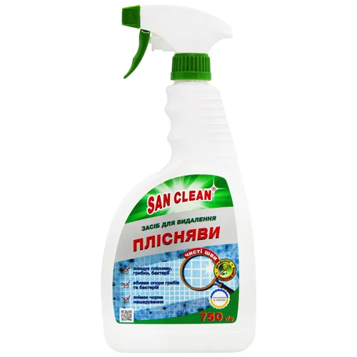Засіб чистячий San Clean для видалення плісняви та бруду 750г