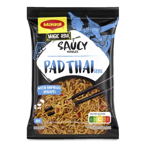 Вермішель Швидкого Приготування В Соусі З Смаком Стилю Pad Thai Magic Asia Maggi, м/у 128г