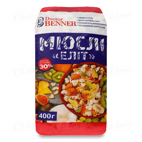 Мюслі Doctor Benner Еліт, 400г