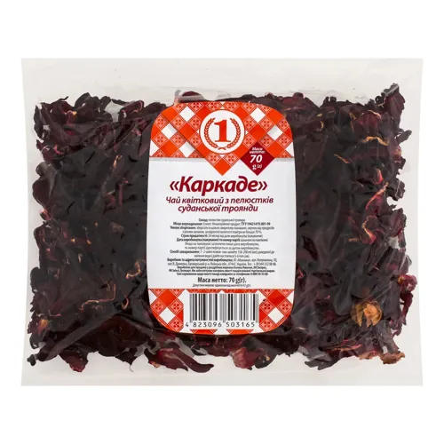 Чай квітковий з пелюстків суданської троянди Каркаде №1 м/у 70г