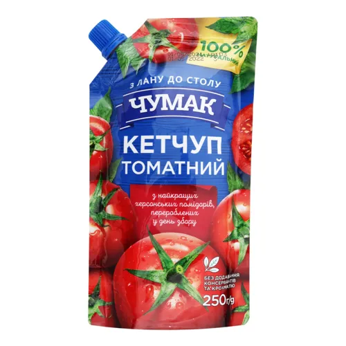 Кетчуп томатний «Чумак» д/п 250г