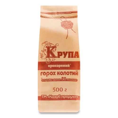 Горох Колотий Пропарений, Козуб Продукт, м/у 500г
